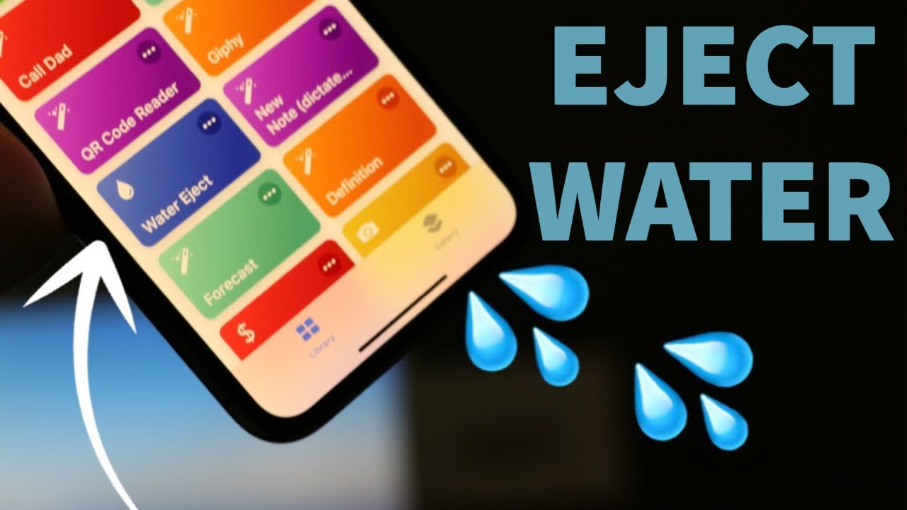 iphone water eject shortcut