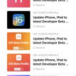 iOS beta profiles